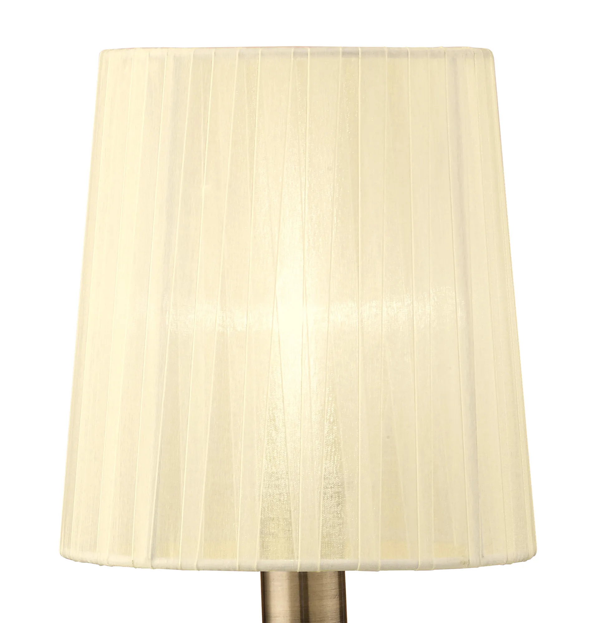 Loewe AB 47cm 1 Light Table Lamp M4637AB  Mantra Loewe Antique Brass-Cream